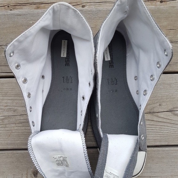 CONVERSE CTAS Light HI Metal Grey Shoes PRE-OWNED - Picture 5 of 8